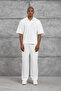 Men's T-Shirt Oysho Fabric Polo Yala White Oversize Polo Collar - 4