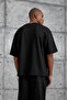 Men's T-Shirt Oysho Fabric Crew Neck Black Oversize Crew Neck - 5