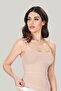 Seamless Corseted Tank Top – Thin Strap Gathering Seamless Women's Tank Top