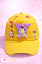 Yellow Kuromi Girls' Hat 3D Rotating Wind Rose Adjustable Summer Sunscreen Sports Hat 2-8 Years Old - 3