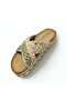 26Y222 Cross-Stoned Cork Slippers - 3