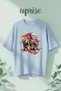 Ataturk 23 April National Sovereignty and Children's Day Printed Cotton Oversize T-Shirt