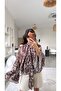 Brown Soft Leopard Chiffon Blouse