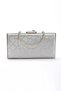 Women's Silver Cat-Eye Detailed Platform Shoes with Thick Heels, Comfortable and Stylish Evening Dress Shoes and Bag Combination - 6