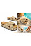 26Y222 Cross-Stoned Cork Slippers