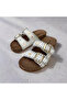 Women's Double Buckle Sea Stone Beach Pool Daily Slippers - 3