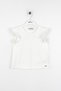 Lace Detailed Ruffled Short Sleeve Girls' T-Shirt - 3