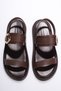 Women's Bitter Coffee Tekband Buckle Detailed Daily Comfortable Sandals - 8