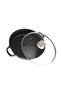 Yayvan Cast Iron Pot 30 cm Uncoated Real Iron Cast Iron Pot with Glass Lid for Stewing and Cooking