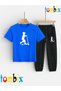 Scoter and Child Printed T-Shirt and Sweatpants (Sweatpants with Pockets) Children's Top and Bottom Set