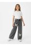 Girl's Jeans Fume Color 100% Cotton Single Bottom Super Quality Butterfly Embroidery Cotton Fabric Hundred Percent 12365 - 3