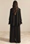 Imported Fabric Collar and Sleeve V Ruffled Chiffon Set - 6