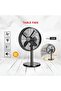 12 Inch Table Fan with 4 Blades, 3 Speed Control, Silent Operation, 35W Powerful Airflow Fan - 2
