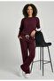 Women's Modal Tracksuit with White Side Stripes - 2