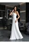 One Shoulder Long Evening Dress Flowy Maxi Length Princess Cleopatra Style - 7