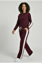 Women's Modal Tracksuit with White Side Stripes - 5