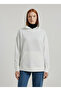 Women's White Hooded Oversize Sweatshirt