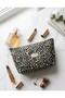 Leopard Patterned Makeup Bag Handbag Multi-Purpose Use. - 2