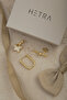 Gold Color Zircon Stone Star and Heart 3-Piece Earring Set - 3