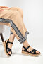 Wicker Cross Strap Detailed Casual Women's Sandals - 2