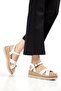 Wicker Cross Strap Detailed Casual Women's Sandals - 4