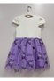 White Girls' Kuromi Printed Tulle Tutu Short Sleeve Dress – Birthday / Special Occasion / Party 3-8 Years - 6