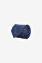 Men's Navy Blue-White Patterned Tie
