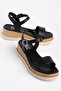 Wicker Band Detailed Casual Women's Sandals