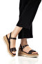 Wicker Band Detailed Casual Women's Sandals - 4