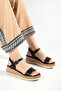 Wicker Band Detailed Casual Women's Sandals - 2