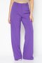Women Regular Fit Wide Leg Solid Pants, Purple