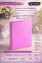 A4 Pink 4-Ring Folder Agenda – Faux Leather Cover, Metal Mechanism, Premium File with Transparent Pockets - 2