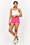 Women Plain Basic Shorts, Pink - 4