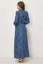 Denim Look Dress with Binding Details 46308 - 4