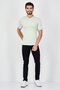 Men Regular Fit Solid Short Sleeve Polo Shirt, Mint Green - 4