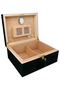 Luxury Dark Green Desktop Cigar Humidor