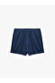 Regular Waist Lace-Up Pocket Detailed Mini Shorts - 5