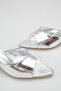 Women's Pointed Toe Heeled Sandals Silver Yanki - 3