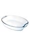 Clear Glass Casserole Premium Borosilicate Glass Dish for Baking, Serving, Mixing, Oven, Microwave & Dishwasher Safe 2 L Oval HSAP20