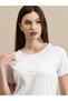 White Solid Raglan Sleeve Top - 6