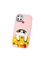 Realme C25/C25S Compatible Shock-Absorbing Camera Protected Pink Silicone Case - 3