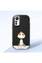 Mi 12 Lite Compatible Shock-Absorbing Camera Protected Black Silicone Case