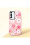 Pink Silicone Case with Shock-Absorbing Camera Protection Compatible with Samsung Galaxy S22