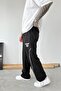 Black New York Leg Adjustable Detail Baggy Tracksuit - 3