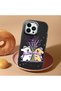 Black Silicone Case Compatible with iPhone 13 Pro Max with Shock-Absorbing Camera Protections - 2