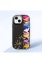 Black Silicone Case Compatible with iPhone 15 with Shock-Absorbing Camera Protections