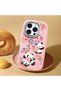 Pink Silicone Case Compatible with iPhone 15 Pro with Shock-Absorbing Camera Protections - 3
