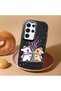 Black Silicone Case Compatible with Samsung Galaxy S24 Ultra with Shock-Absorbing Camera Protections - 2