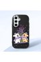 Black Silicone Case Compatible with Samsung Galaxy S24 Fe with Shock-Absorbing Camera Protections