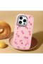 Pink Silicone Case Compatible with iPhone 16 Pro with Shock-Absorbing Camera Protections - 2